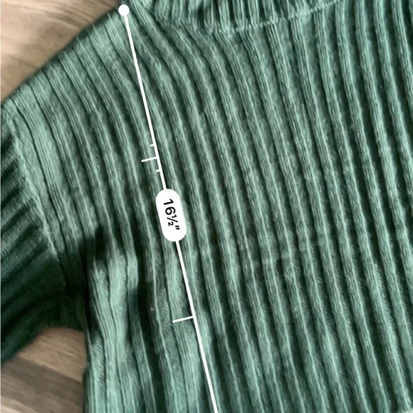 Sweet Rain Green Turtleneck Sweater - Picture 3 of 5